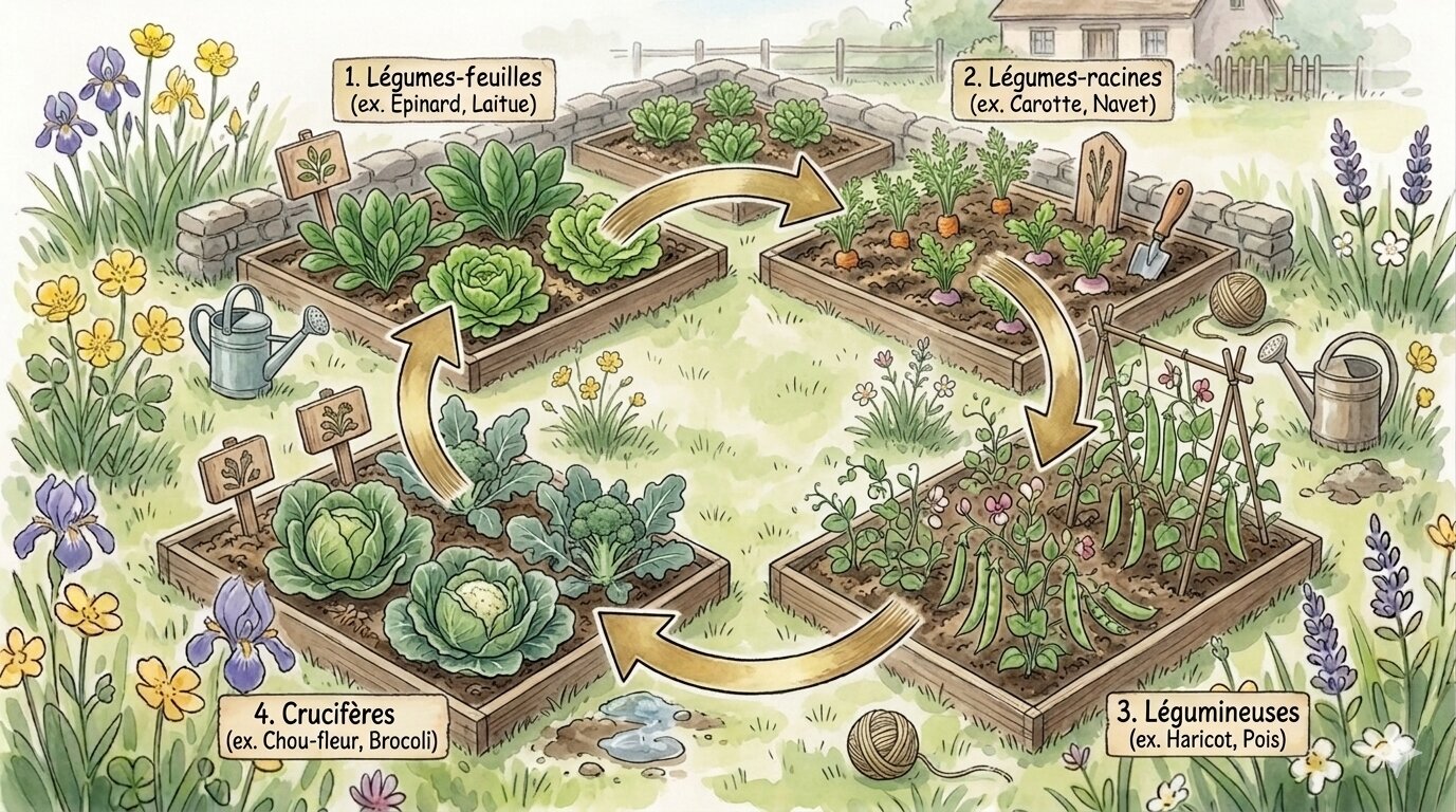 Maîtriser la rotation des cultures au potager pour des récoltes explosives