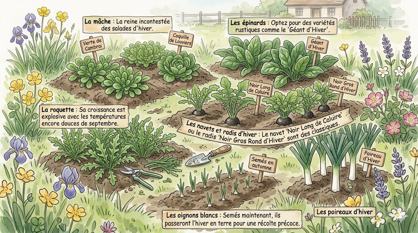 Semis en septembre : Le guide pour des récoltes tout l'hiver